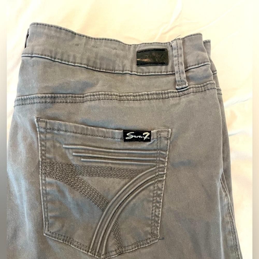 Gray denim pants